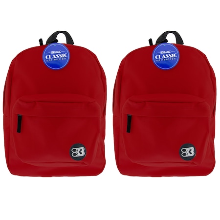 Bazic Classic Backpack 17in Burgundy, PK2 1059